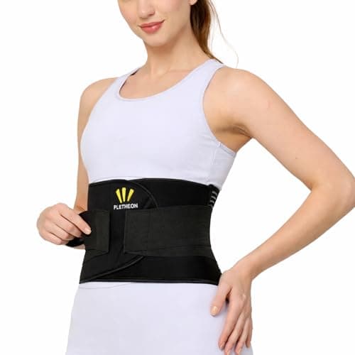 PLETHEON Post Pregnancy Waist Clincher | 3 in 1 Postpartum Belt for Women | Tummy Control Abdominal Binder | Back Support, Belly Compression | Slimming Shapewear Corset for Recovery (Single Black)