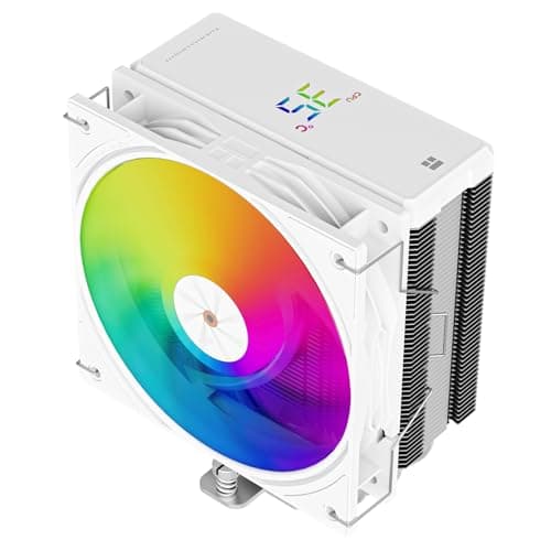 Thermalright Assassin X 120R Digital ARGB White CPU Air Cooler 2000RPM Speed4 Heatpipes 12cm Quiet PWM Fan CPU Cooler Digital Screen Top Coverfor AM4AM5Intel LGA17001851115011511200