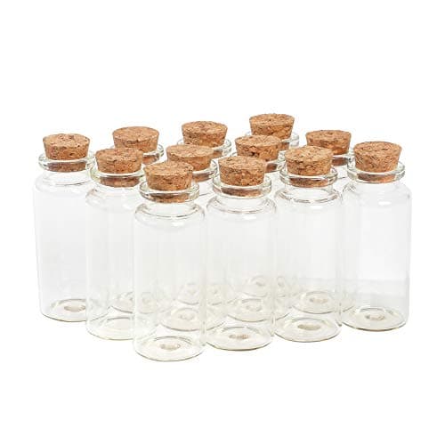 Magic Season Decorative Glass Bottles (12 Pcs / 1 fl oz.)