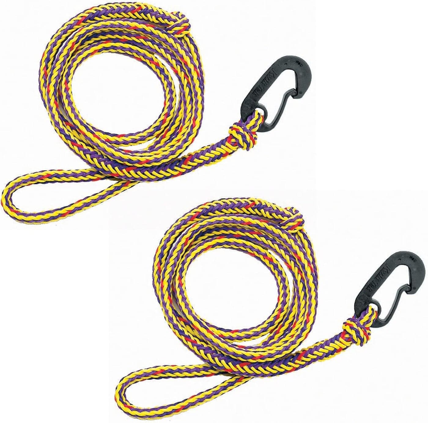 Airhead PWC Boat Dock Line 7Feet Pack of 2 yellow Black For Watercraft