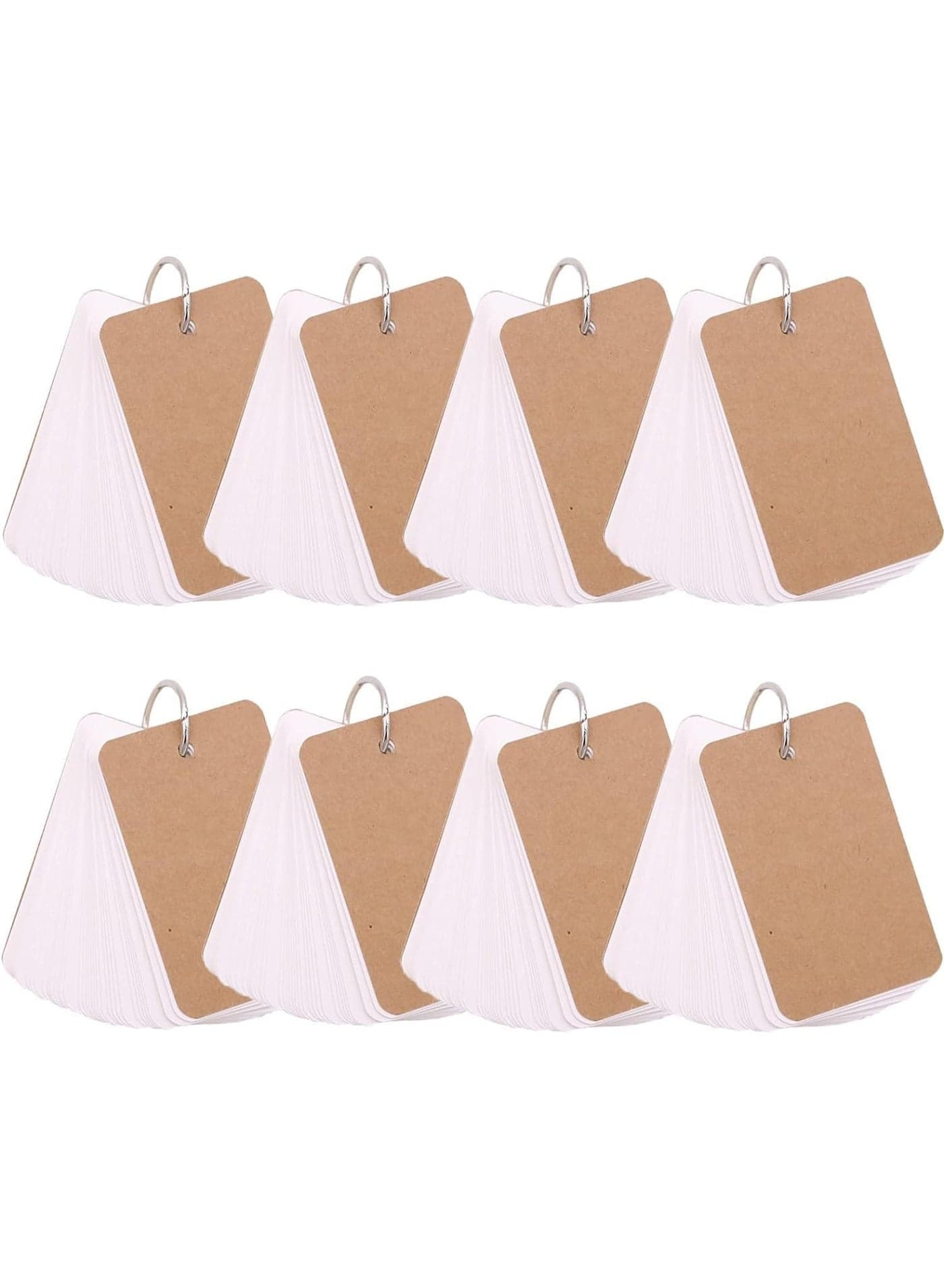 300 Pcs Blank Index Cards, Flash Cards with Ring for Studying, White Thick Note Cards, Sturdy and Durable, for Game Playing, Thank You Cards, Gift Card, Business Cards, 2.2 X 3.5 Inches