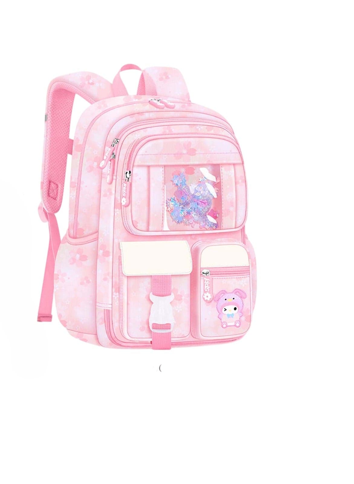 Kids Pink School Backpack with Multiple Compartments – 44 x 31.5 x 17 cm