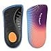 JSHshield InsolesOrthotics Inserts 34 LengthHigh Arch Support Half Shoe Insert for Flat FeetPlantar FasciitisOverPronationRelief Heel Spur PainHeel Cushion Fit Men Womens