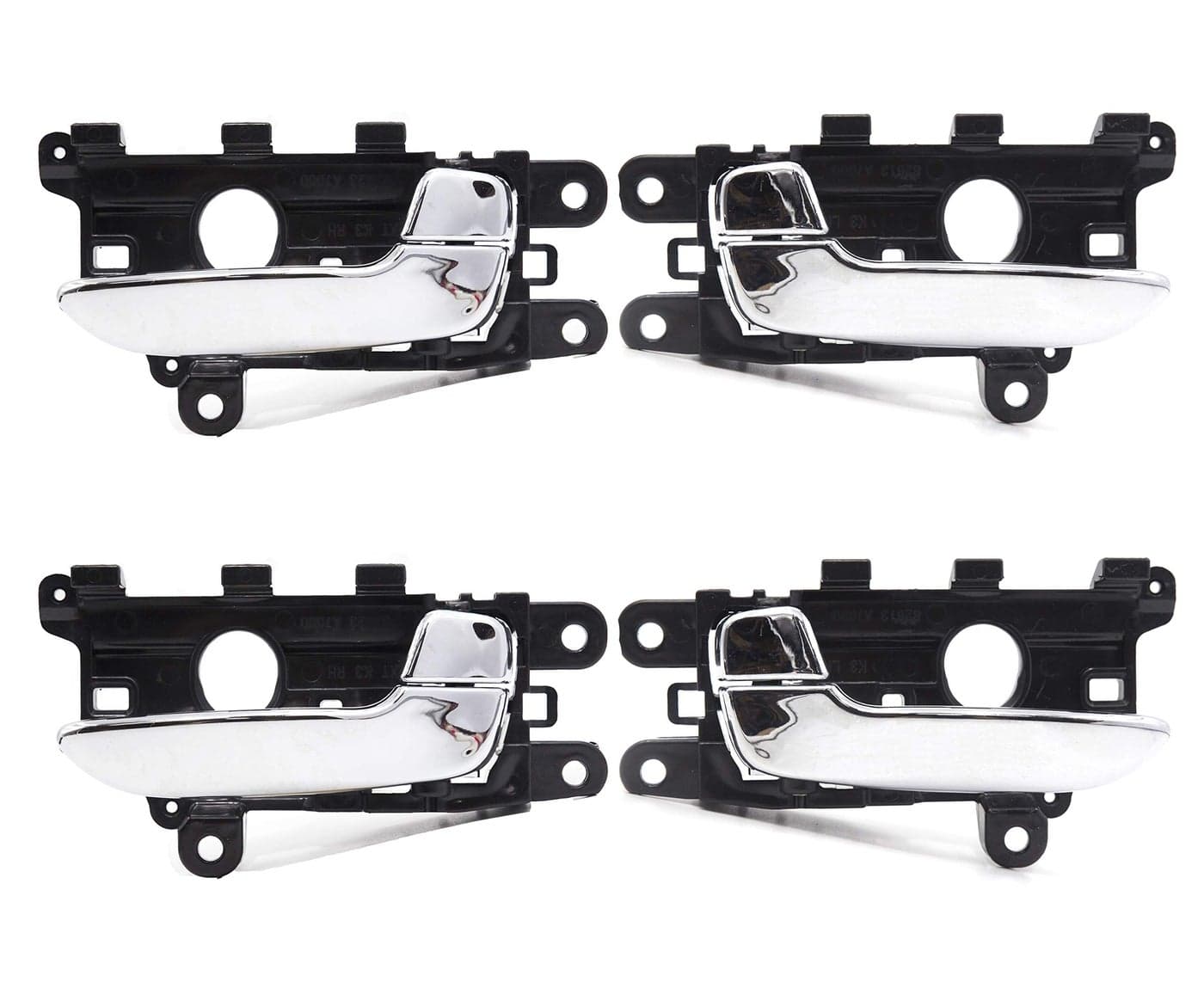 4Pcs Front Rear Left Right Interior Chrome Door Handle Set for Kia Forte Cerato K3 2014 2018