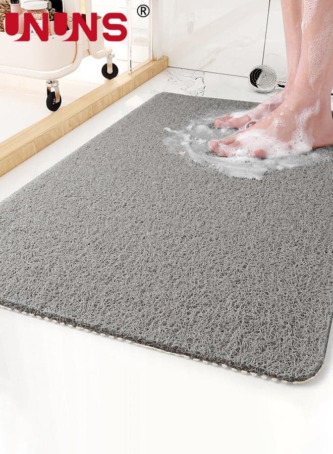 Non-Slip Bathtub Mat,32x20inch Shower Mats For Bath Tub,PVC Loofah Bathroom Mats For Wet Areas,Quick Drying