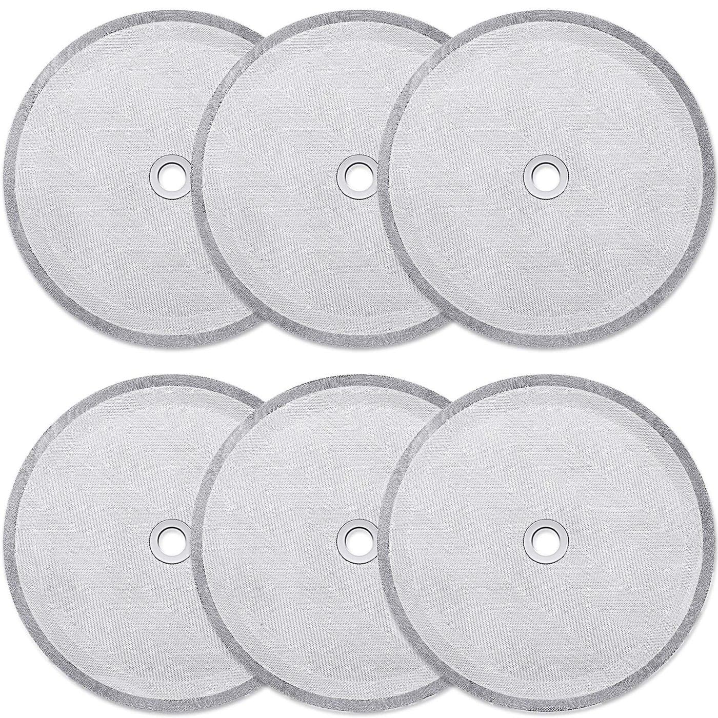 Boao 6 Pieces French Press Replacement Filters Mesh Filters Replacement 4 Inch Stainless Steel Replacement Screen for 1000 Ml 34 Oz 8 Cup French Press Coffee Makers and Tea Machines