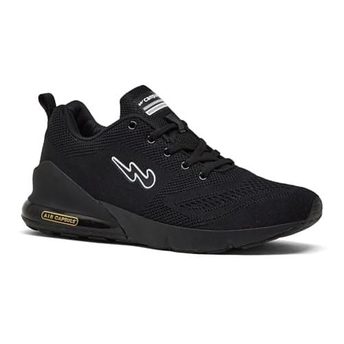 Campus Men's North Plus Running Shoes Full BLK - 7UK/India