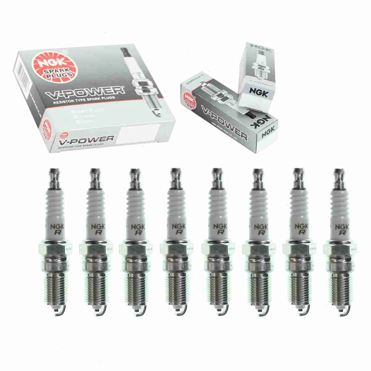 8 pc NGK VPower Spark Plugs compatible with Cadillac Escalade EXT 60L 62L V8 20022013