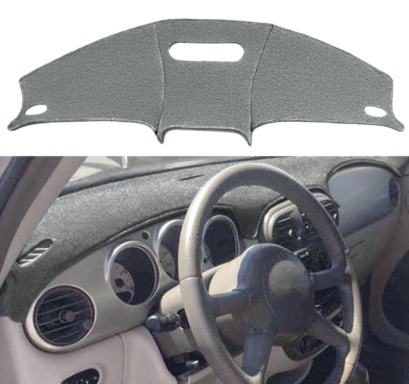 Dashboard Cover Dash Cover Mat Pad Custom Fit for Chrysler PT Cruiser 2001 2002 2003 2004 2005 Darkgray Y15