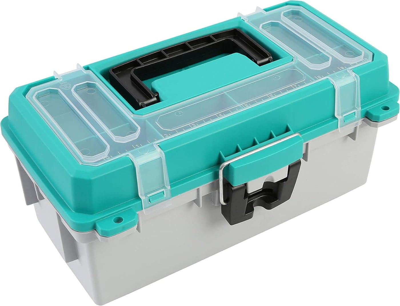 Sheffield 12671 13 Tackle Box Fishing Gear Organizer for Fly Fishing FlipUp Lid LiftOut Tray Stackable Storage Made In USA