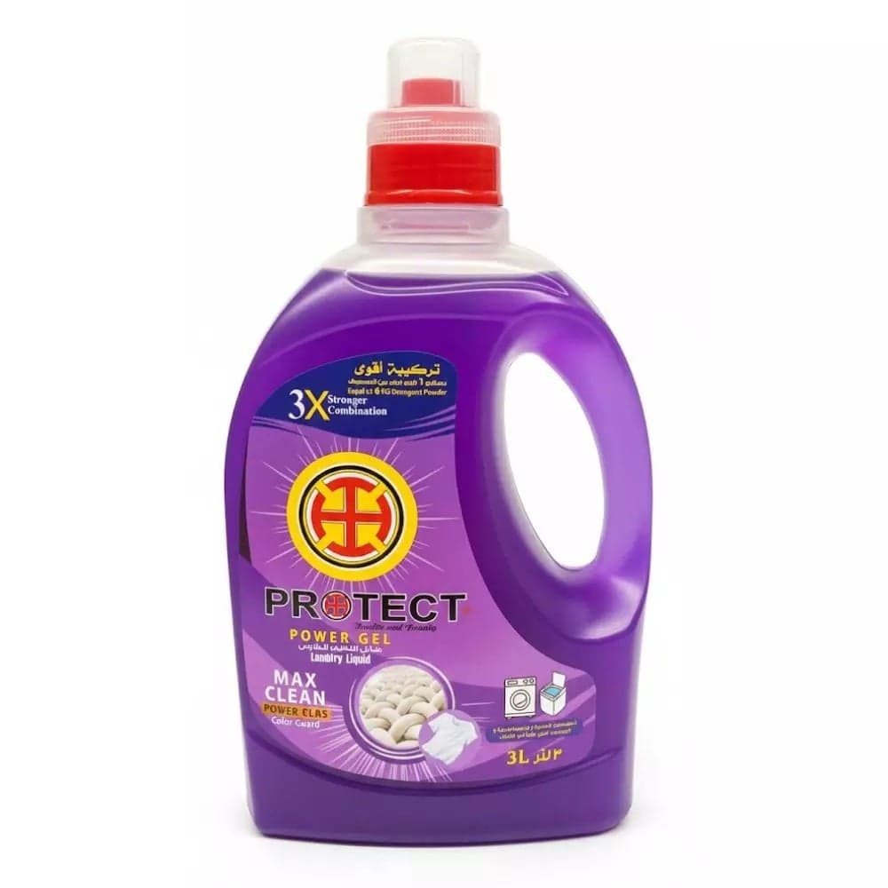 Protect Max Clean Power Plus Liquid Laundry Power Gel Color Guard- 3Ltr