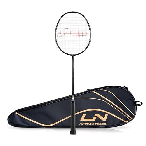 Li-Ning G-TEK 98 GX (AYPP292-5) Composite Strung Graphite Badminton Racquet (Navy/Gold) with Free Cover(Set of 1)