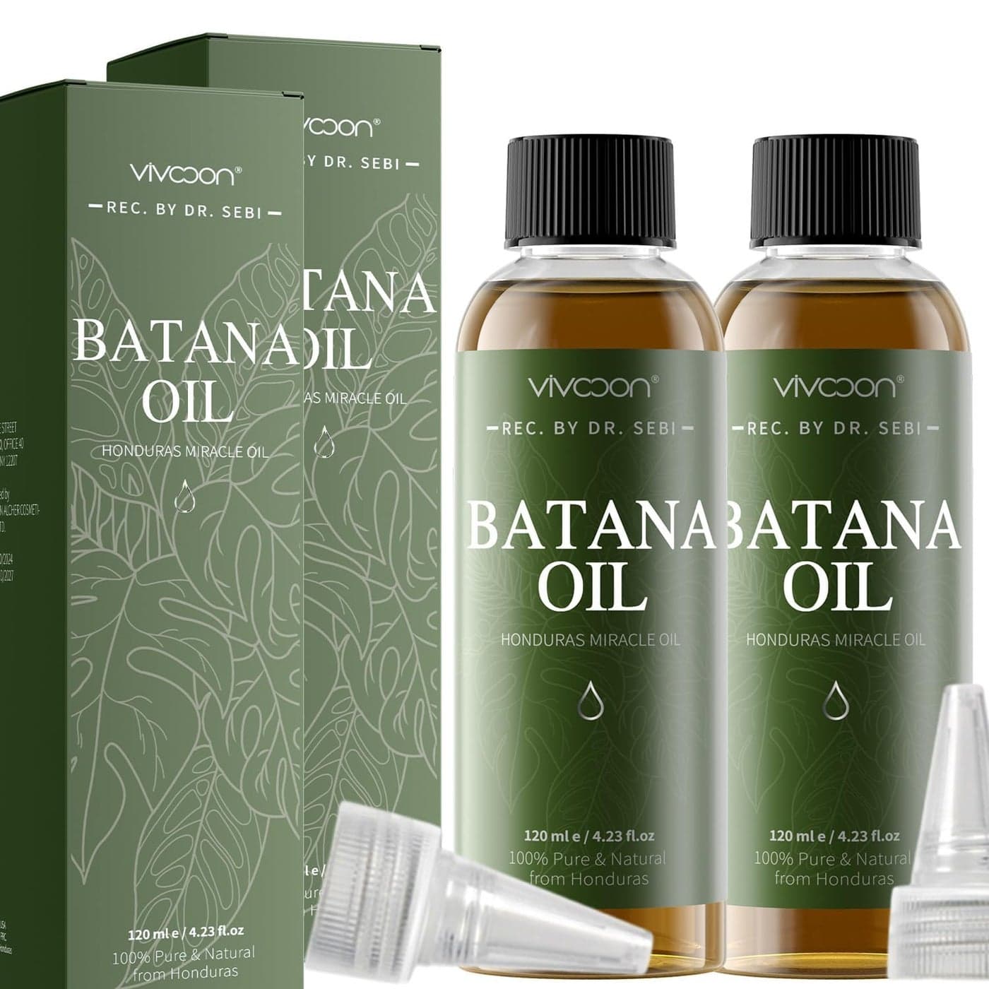 Vivccon Pack of 2 Batana Oil Kit for Hair Growth Enhance Hair Skin Radiance Wellness for Men Women