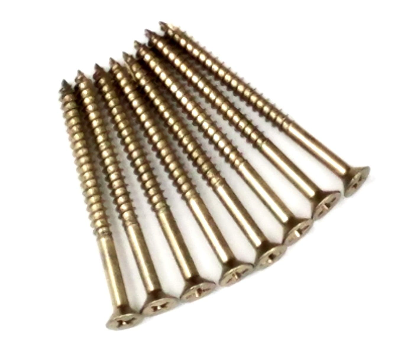 Hinge Outlet Wood Screws, Heavy-Duty Screws for Doors, Cabinets, Furniture & DIY Projects (Polished Brass,9 X 3 Inch, 24 Pack)