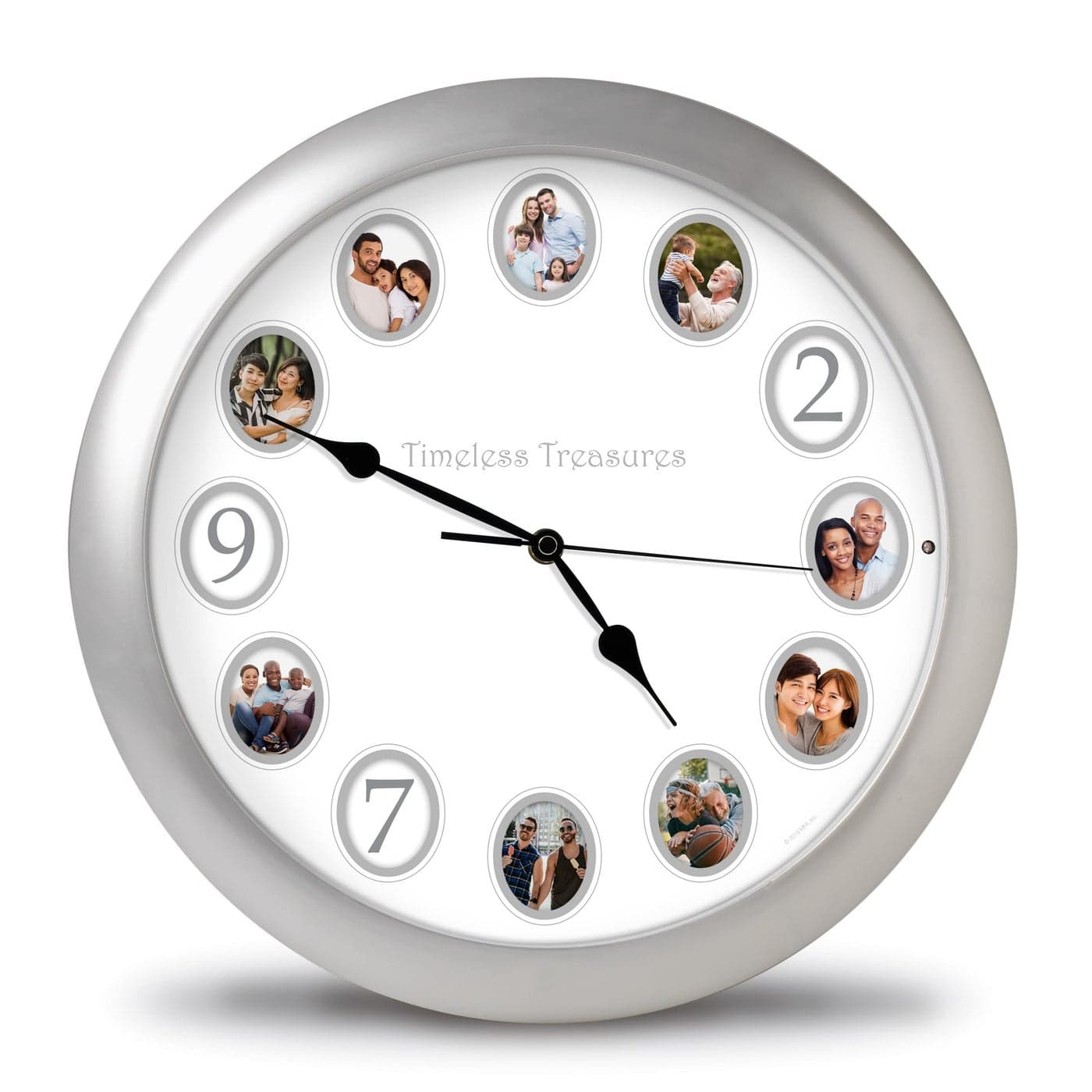 Mark Feldstein Associates Timeless Treasures Personalized Recorded Message Sound Clock 14 Inch