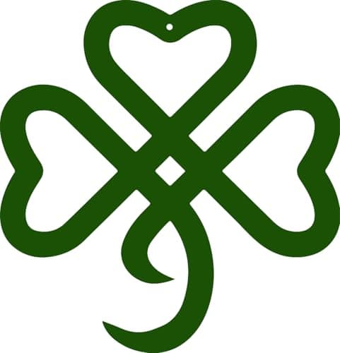 RESACO St Patricks Day Decorations Shamrock Decorations Shamrock Wreath Irish Celtic Gift for St Patty's Day Lucky Shamrock Ornaments for Front Door Bathroom Laundry Room Home Office (Green)