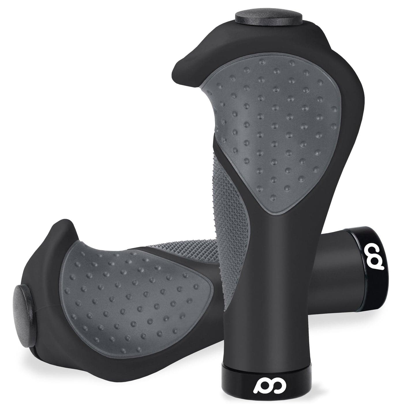CyclingDeal Mountain Bike Grips Bicycle Handlebar Grips - Ergonomic Bike Grips Anti-Slip Design for MTB Grips - Soft Gel Bike Handlebar Grips - Quality Bike Handle Grips - in Black