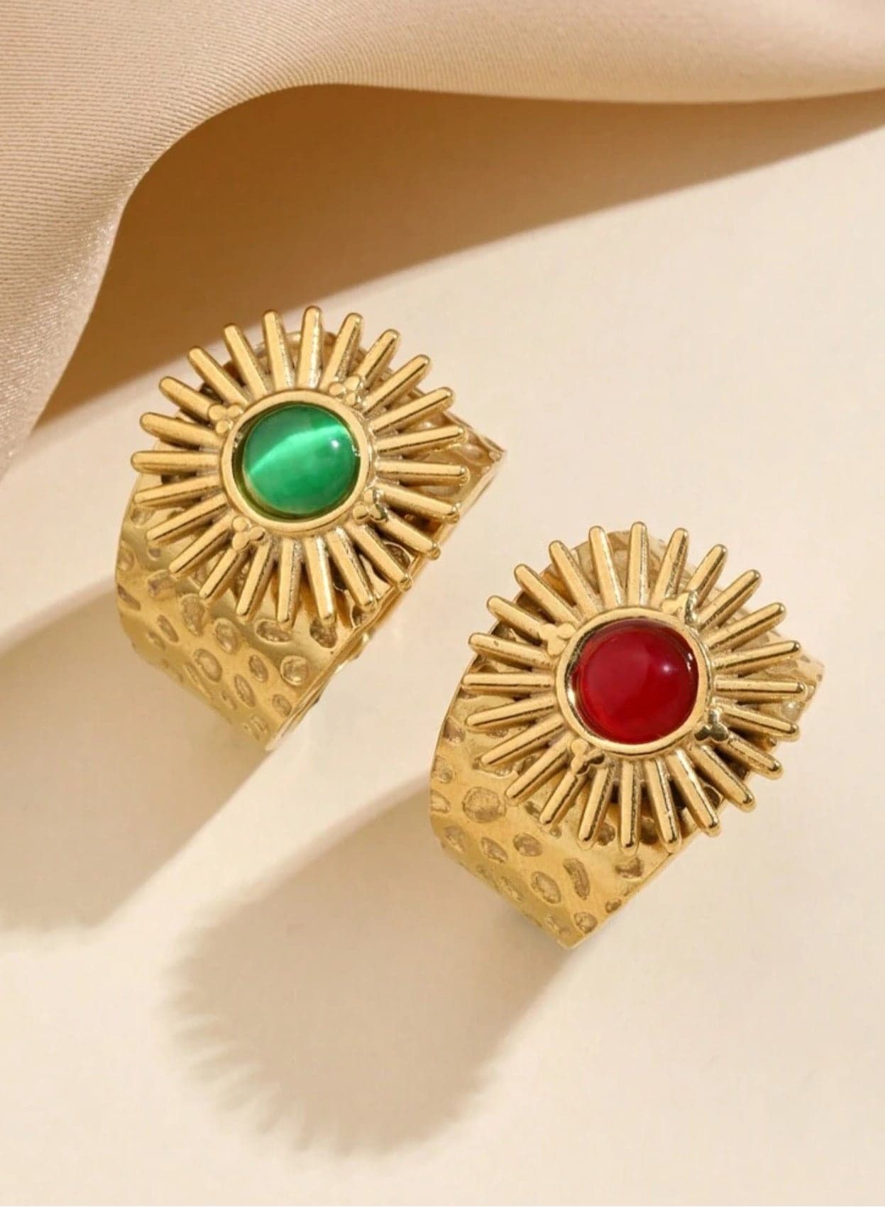 2pcs Of Elegant High Quality Stainless Steel Rings For Women One Size