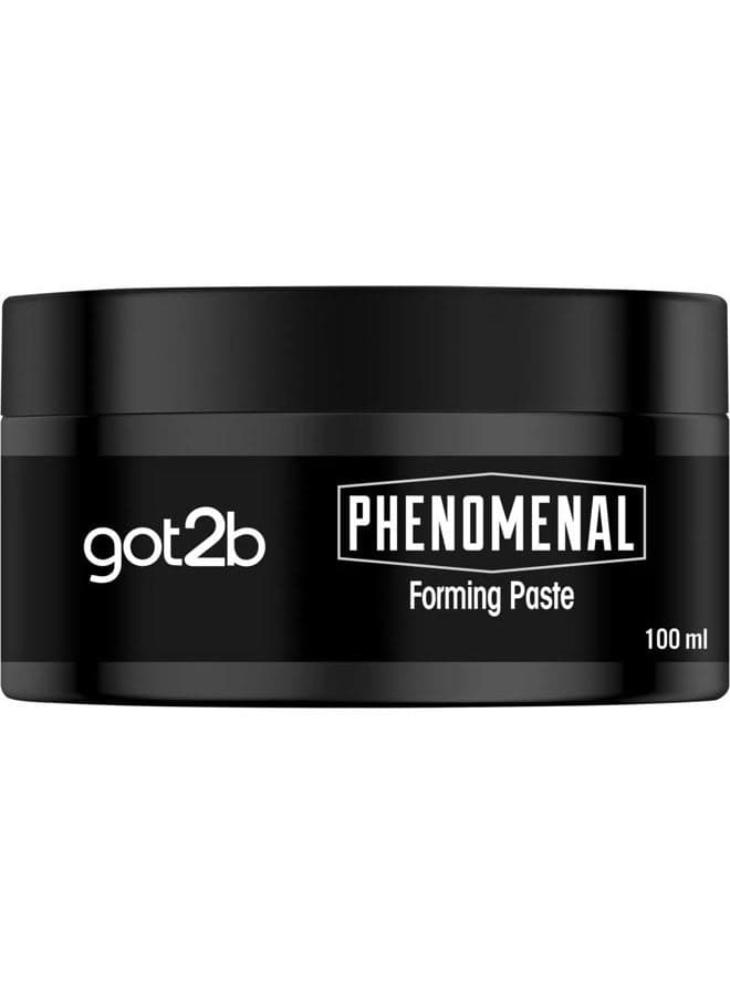 got2b Phenomenal Forming Paste Hold 3 (100 ml), Hair Wax for Men gives a phenomenal Barbershop Style, Styling Gel for Strong Hold & Natural Shine