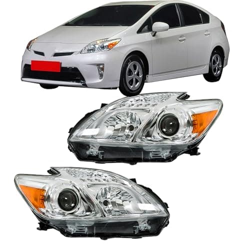 GXYWADY Headlight Assembly Replacement for Prius 20122015 Passenger and Driver Sides 8113047520 8117047520 TO2518134C TO2519134C