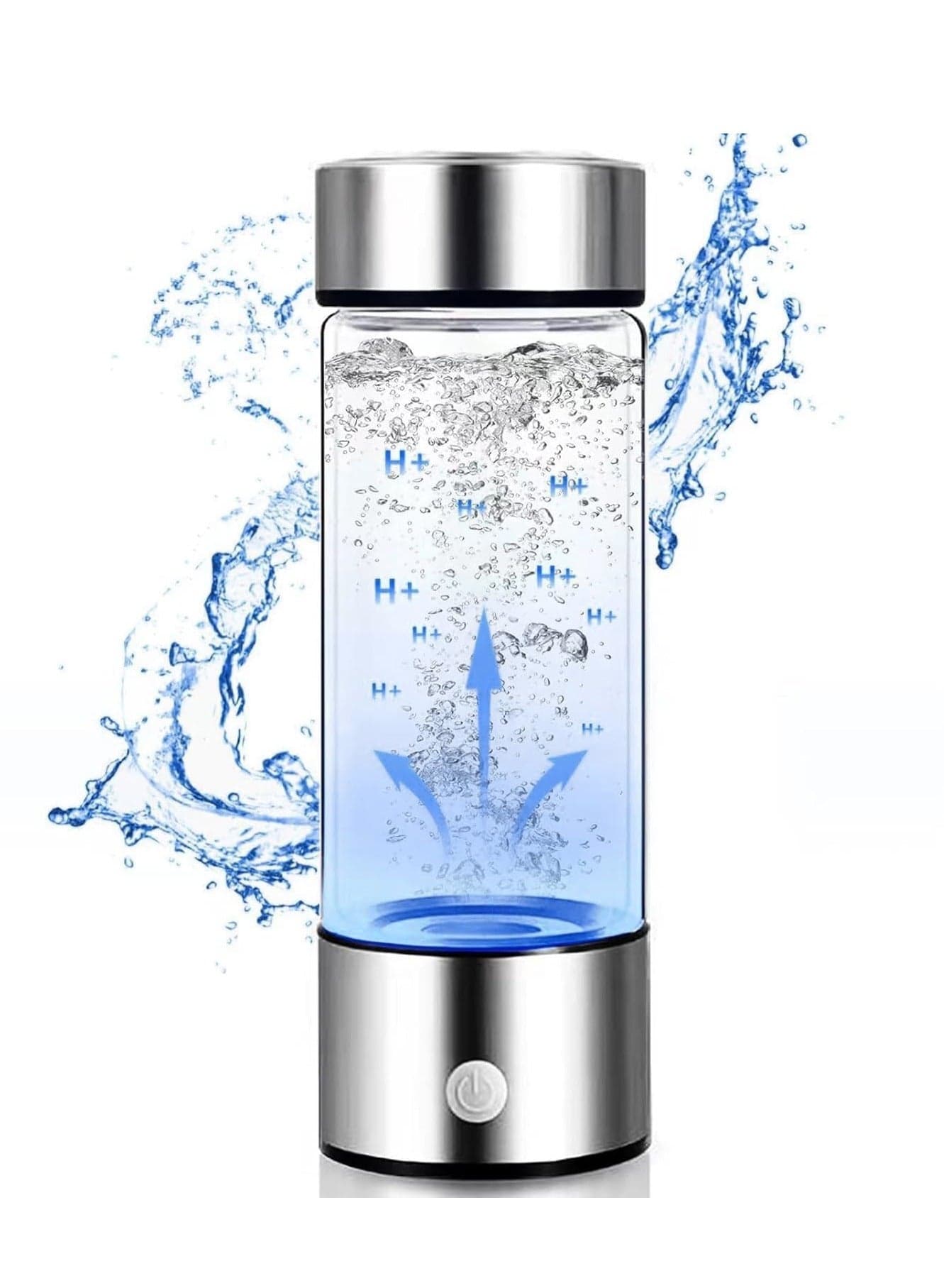Hydrogen Generator Water Bottle Portable Hydrogen Water Bottle SPE PEM Technology Rechargeable Ionized Water Generator Glass Hydrogen Water Generator Bottle