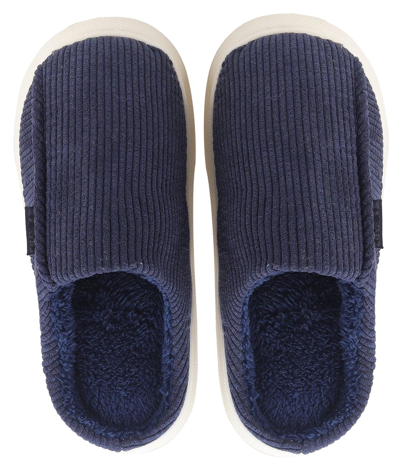 Irsoe Boys' Winter Fur Slipper Navy