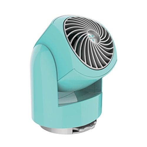 Vornado Flippi V6 Compact Air Circulator Fan, Quiet Portable Travel Fan for Desk or Bedroom, Adjustable Head, 2 Speeds, Bliss Blue