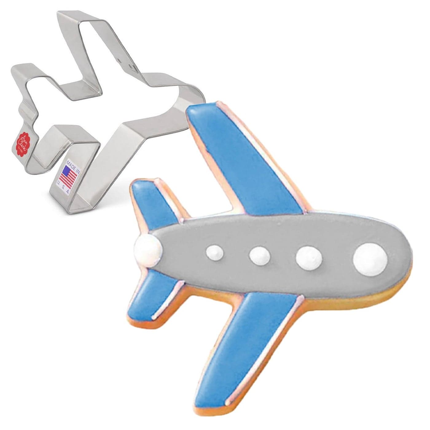 Ann Clark Cookie Cutters Airplane Cookie Cutter 4 Made in USA
