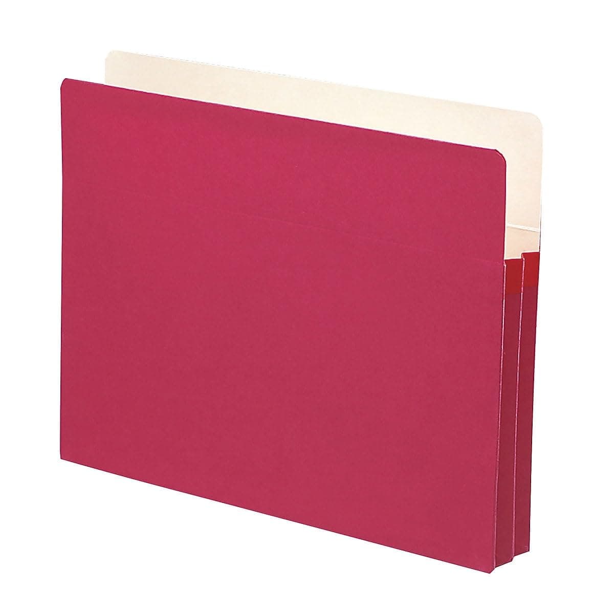 Smead File Pocket StraightCut Tab 134 Expansion Letter Size Red 25 per Box 73221