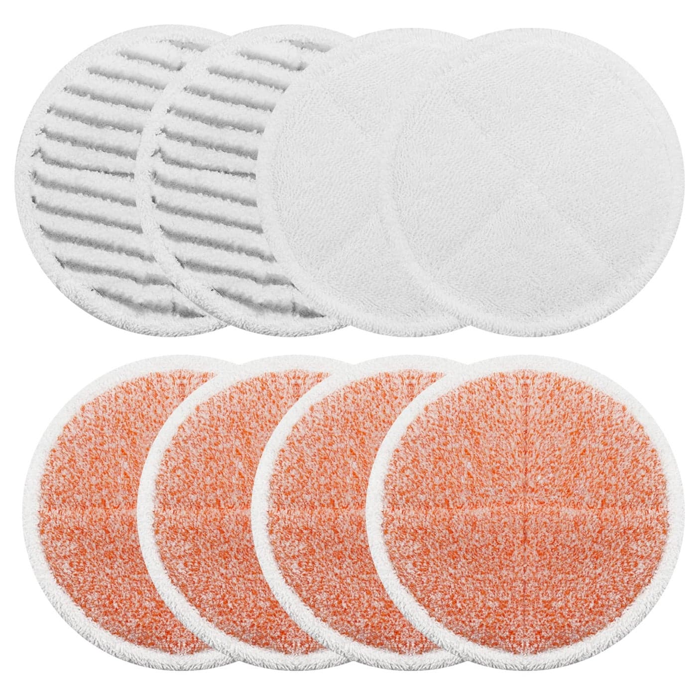 Spinwave Mop Pads Replacement Set Compatible with Bissell Spinwave 2039A 2124 4 Heavy Scrub Pads 2 Soft Pads 2 Scrubby Pads by BeiLan 8Pack