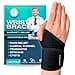 Maeteria Wrist Brace Adjustable Compression Support for Carpal Tunnel Arthritis Tendonitis Sprains RSI Fits Left Right Hand Breathable Wrist Support for Men Women