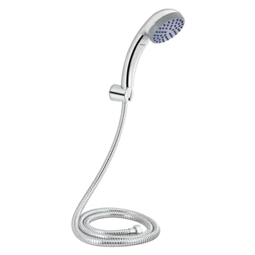 Johnson Aro Single Flow Hand Shower with 1.5mt Hose & Hook| Rain flow Handheld Round Shower| High-Pressure ABS Material Anti-Corrosion Single Flow Hand Shower| 1 Year Warranty| (S0317CAMZ- Chrome)