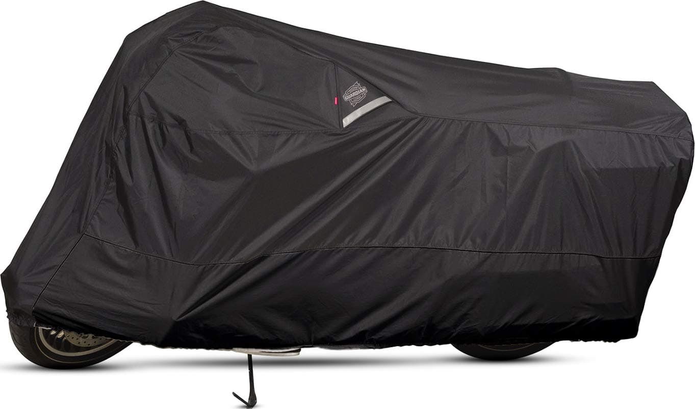 Dowco Guardian 5000202 WeatherAll Plus IndoorOutdoor Waterproof Motorcycle Cover Black Medium