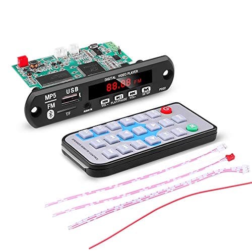 RASHRI ; One For All USB MP5 Stereo Audio Video Player Decoder Module kit with Bluetooth FM USB AUX & Remote