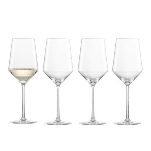 ZWIESEL GLAS Pure Saugivnon Blanc White Wine Glass Set of 4 Graceful Wine Glasses for White Wine DishwasherSafe Tritan Crystal Glasses Made in Germany 14 Ounce