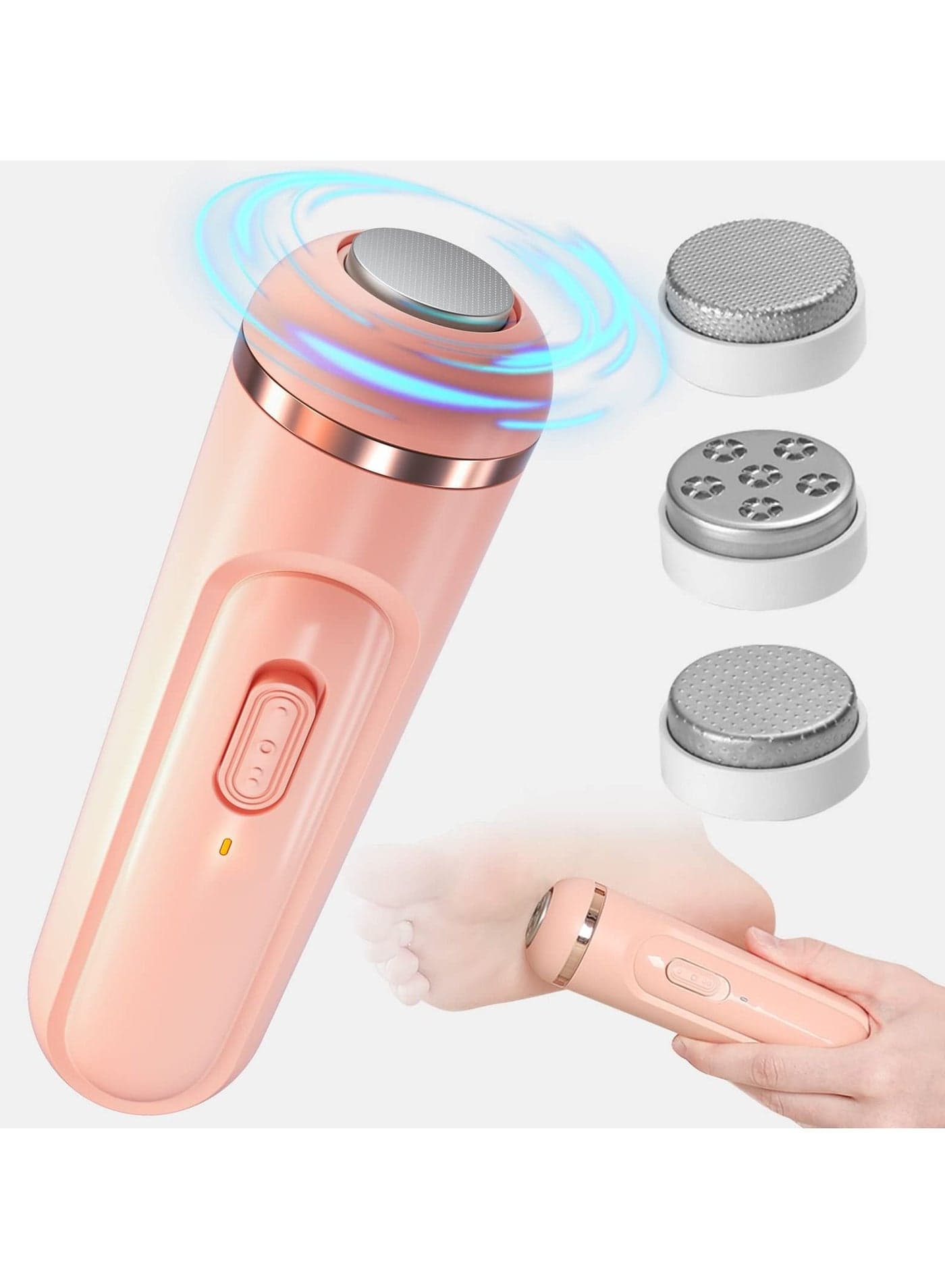 Electric Foot Callus Remover Rechargeable,2200mAh Battery Up to 3 Hours of Use Time Portable File Pedicure Kits, Professional Kit, Ideal for Dead Skin or Powerful Exfoliation