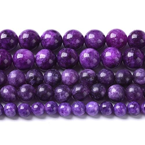 6MM 60PCS Natural Purple Charoite Jade Quartz Crystal Beads for Jewelry Making DIY Bracelet 1 Strand