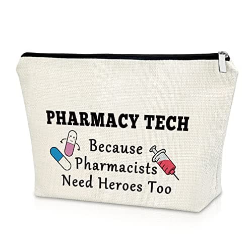 Pharmacist Graduation Makeup Bag Nurse & Medical School Student Gift Cosmetic Travel Pouch Pharmacy Tech Gifts for Women