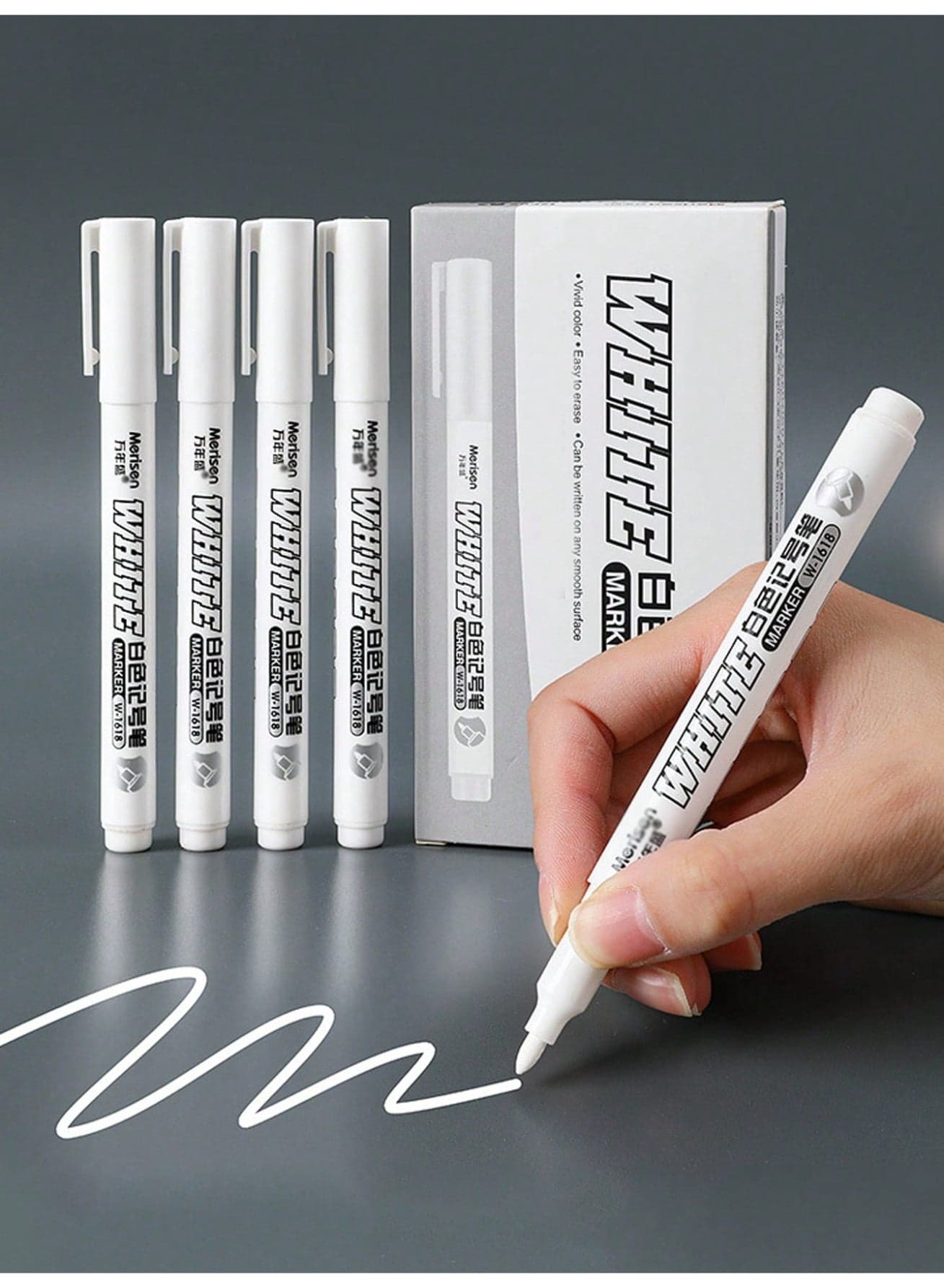 12pcs White Permanent Marker Pens – Waterproof, Oil-Based, Quick-Dry, Fade-Resistant Broad Tip for Wood, Glass, Metal, Ceramics, Fabric & DIY Art | Ideal for Graffiti, Greeting Cards, School & Creative Gifts