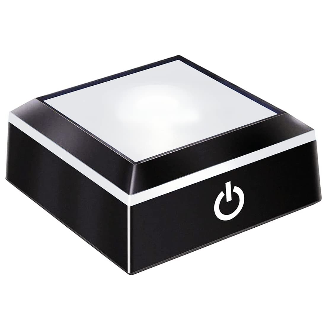 EUSTUMA LED Light Base NonSlip Square Display Stand In A Variety of ColorsSuitable for Glass Crystal Spherical Artwork Flat Top Surface