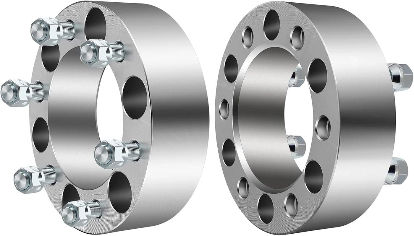 ECCPP 2PCS 2" 6 Lug Wheel Spacer Kit 6x5.5 to 6x5.5 12x1.25 Studs 108mm