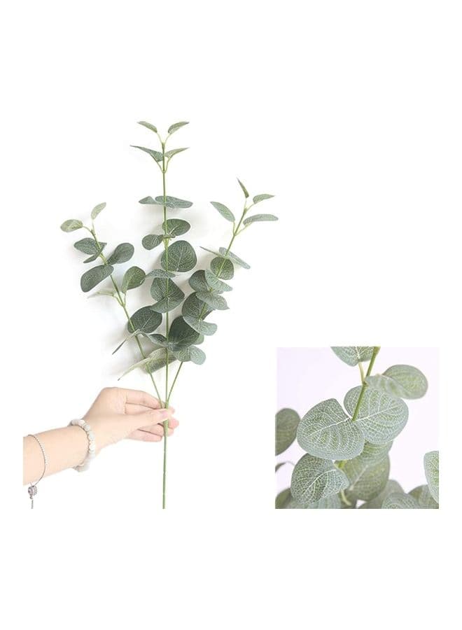 6-Piece Artificial Eucalyptus Leave Bundles Green