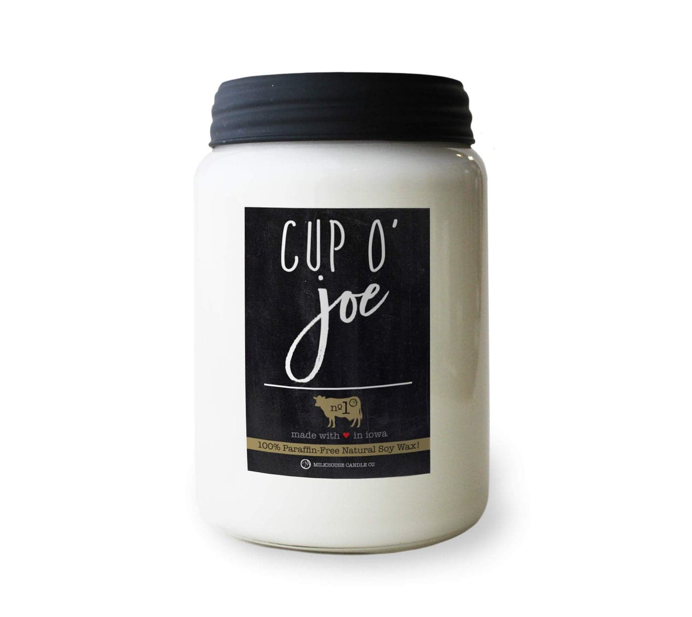 Milkhouse Candle Company Cup O Joe 26oz Beeswax and Soy Candles Farmhouse Collection 100 Natural Paraffin Free with Premium Fragrance Oil Glass Jars with Lids