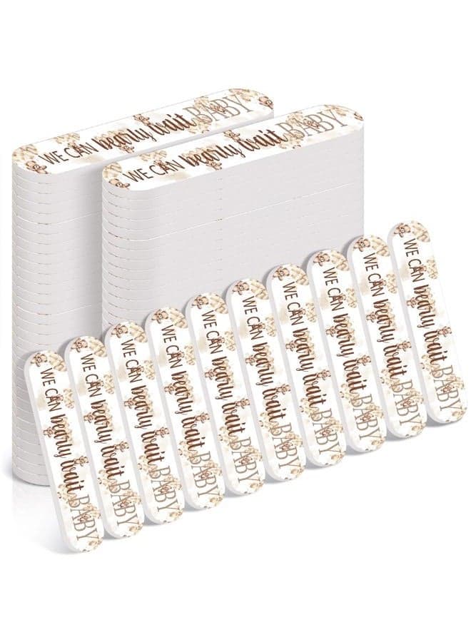 50 Pcs Bear Baby Shower Party Prizes Gifts Bulk Nail Files Emery Boards We Can Bearly Wait Baby Shower Favors for Guests Neutral Gender Reveal Favors Souvenirs Gift Bags Stuffers