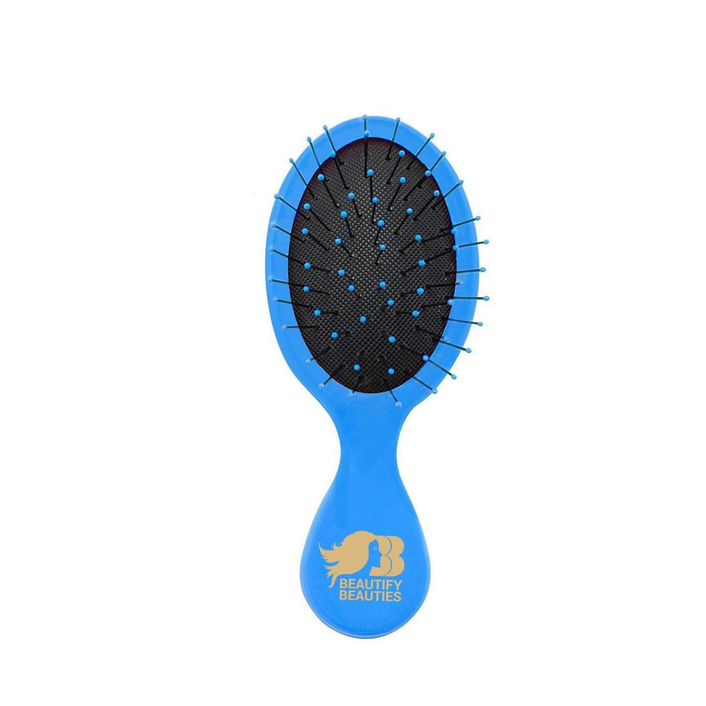 Beautify Beauties Detangler Mini Hair Brush Travel Size Perfect for kids Blue