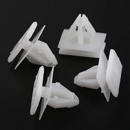 Mtsooning 15PCS Rocker Panel Moulding Rivets, White Nylon Moulding Clips, Side Skirt Sill Fasteners, Universal Car Retainers Compatible with Buick Excelle GM Chevy Avalanche 25693852