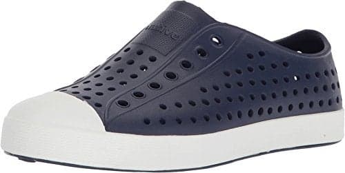 Native Shoes, Jefferson Child, Kids Lightweight Sneaker, Regatta Blue/Shell White, 6 M US Toddler
