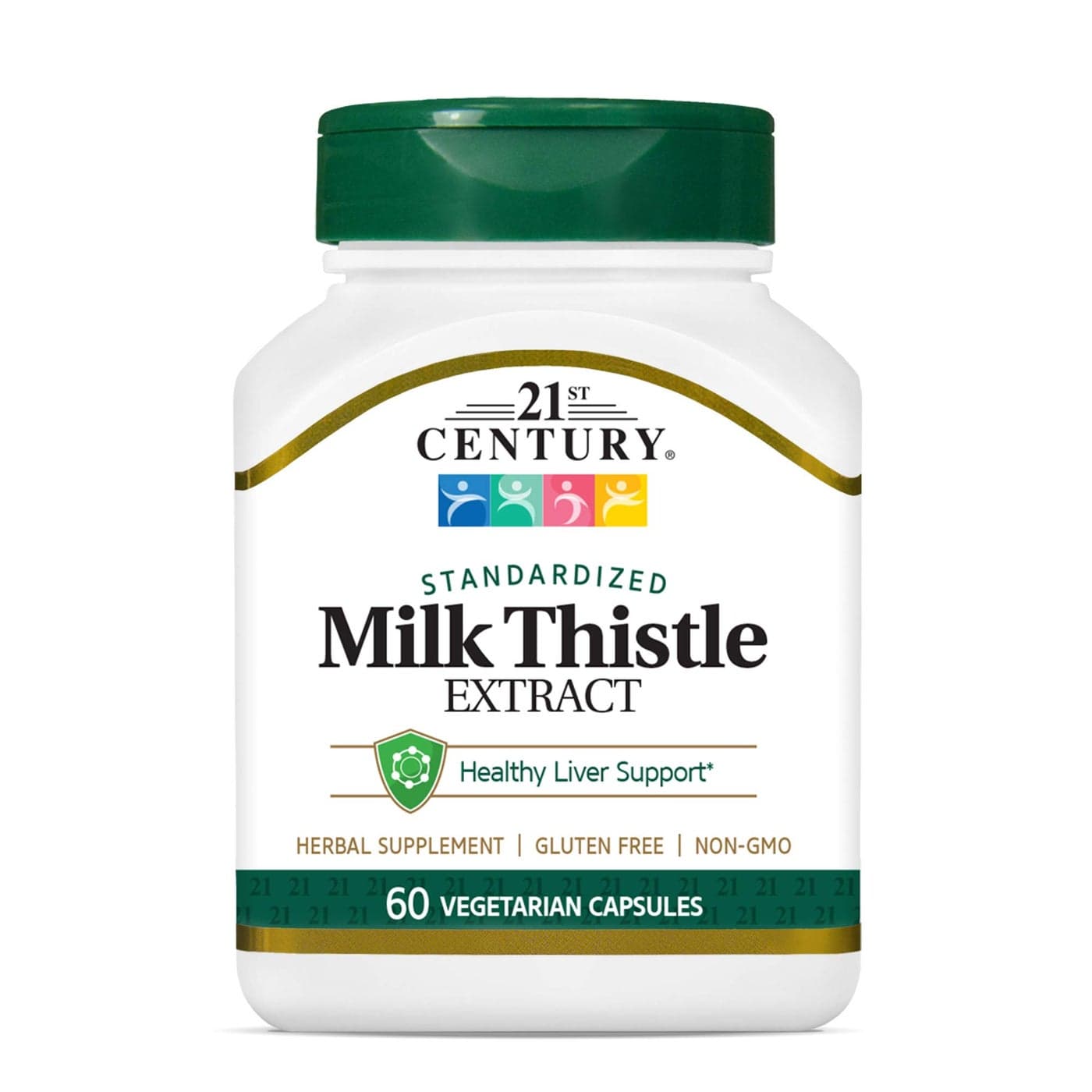 21st Century Vitamins Thistle Extract Veg Capsules 60 Count 21338