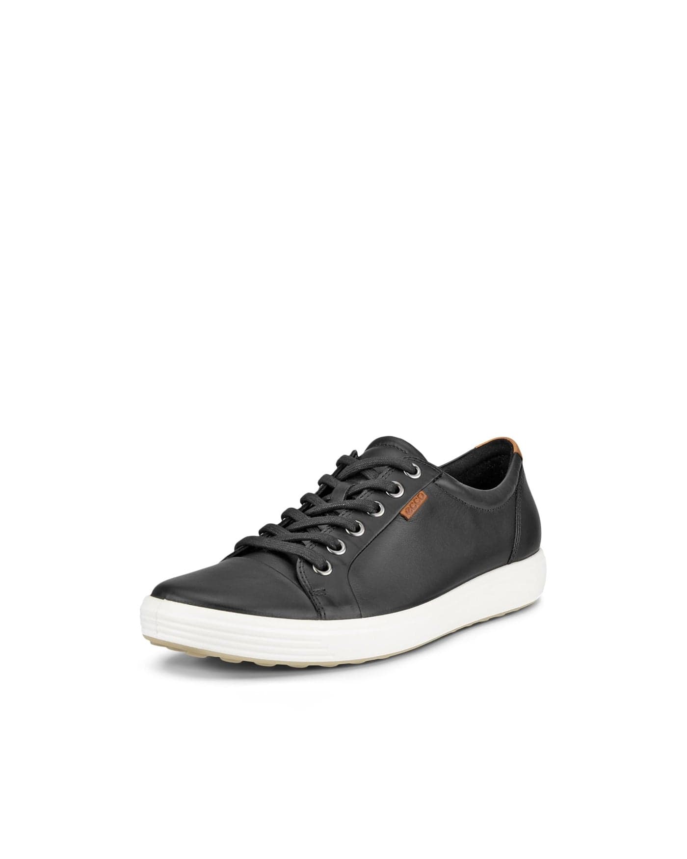 ECCO Women's Soft 7 Sneaker, Black, 9-9.5