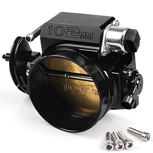 MUGE RACING 102mm Throttle Body Assembly with TPS IAC Throttle Position Sensor for Chevy LSX LS LS1 LS2 LS6 LS7 Black